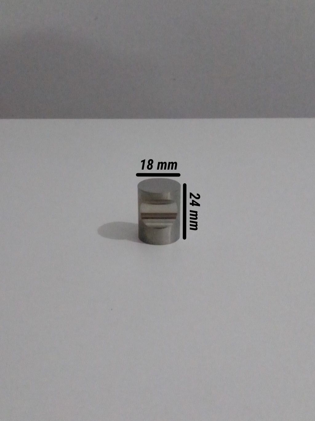 TIRADOR POMO INOX MUESCA 20mm